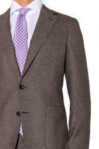 CANALI | Houndstooth Suit | Dark Brown