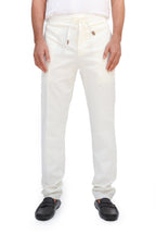 CANALI | Cotton Drawstring Trousers | Cream