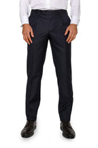 CANALI | Choc-Pinstripe Suit | Dark Navy