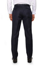 CANALI | Choc-Pinstripe Suit | Dark Navy
