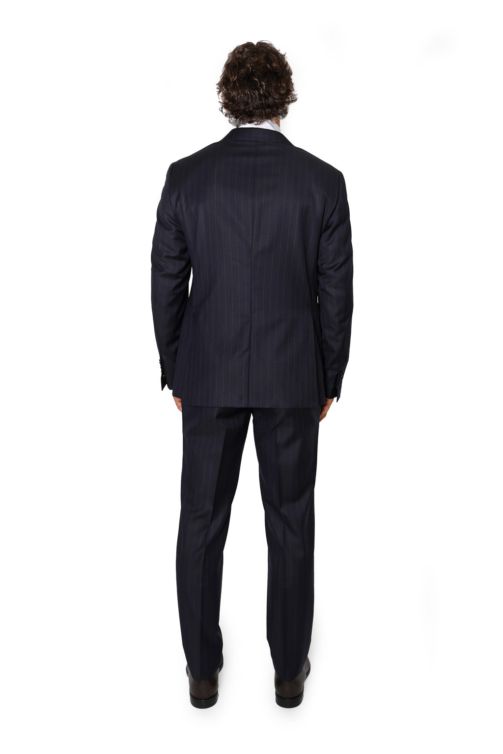 CANALI | Choc-Pinstripe Suit | Dark Navy