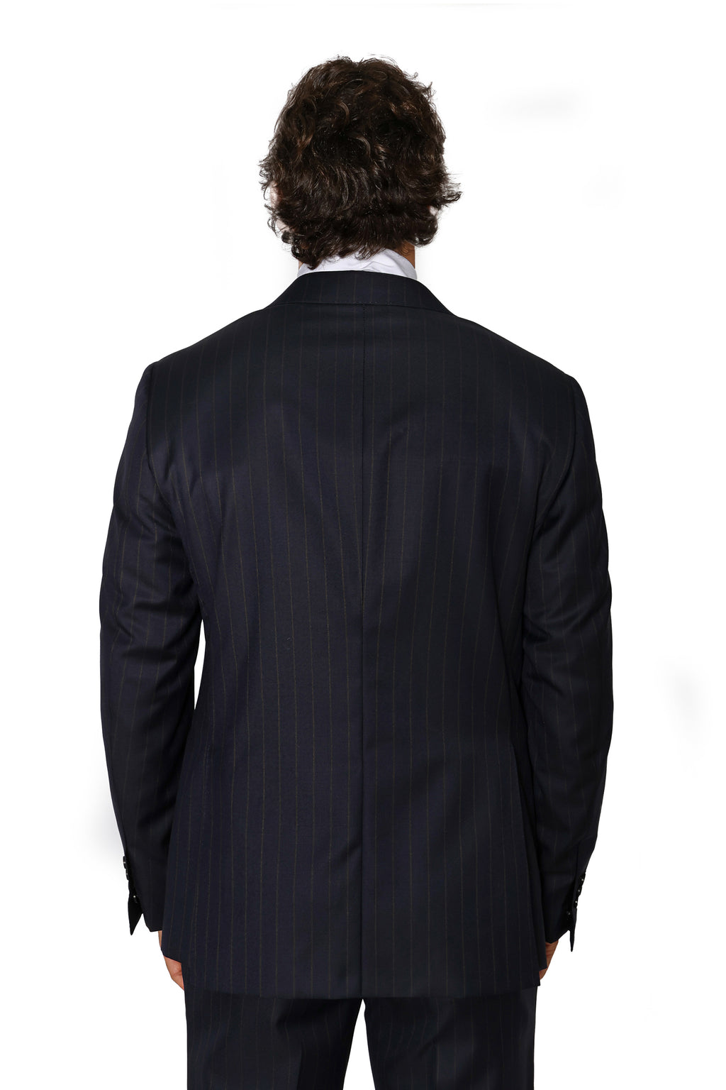 CANALI | Choc-Pinstripe Suit | Dark Navy