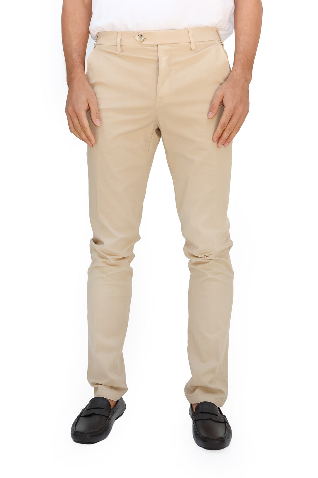 CANALI | Slim Leg Stretch Chino | Sand
