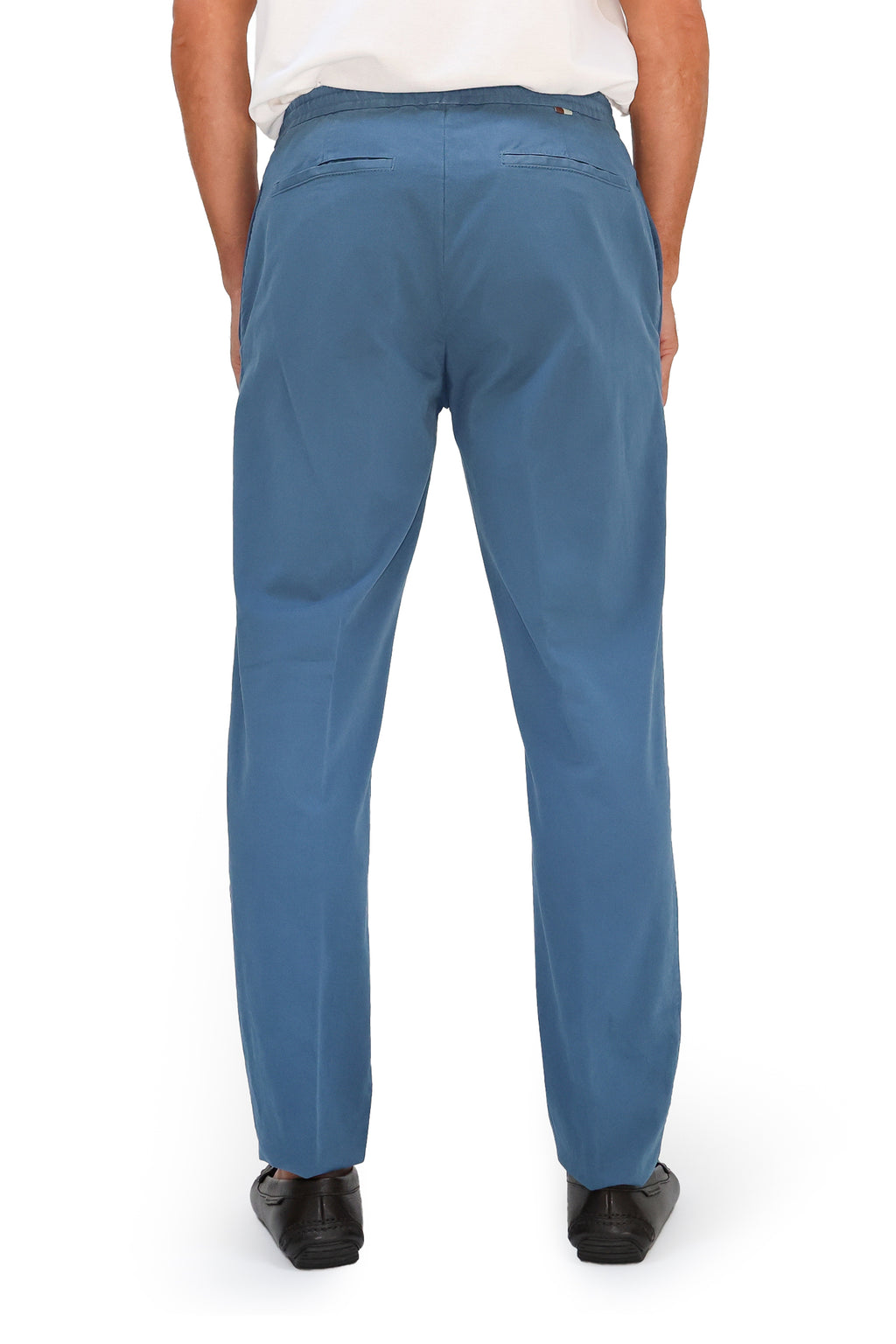 CANALI | Cotton Drawstring Trousers | Teal