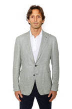 CANALI | Houndstooth Jacket | Green & Cream