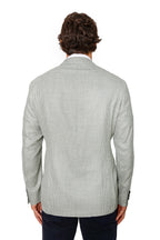 CANALI | Houndstooth Jacket | Green & Cream