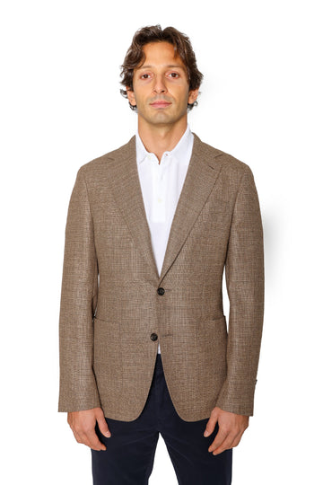 CANALI Brown Textured Jacket
