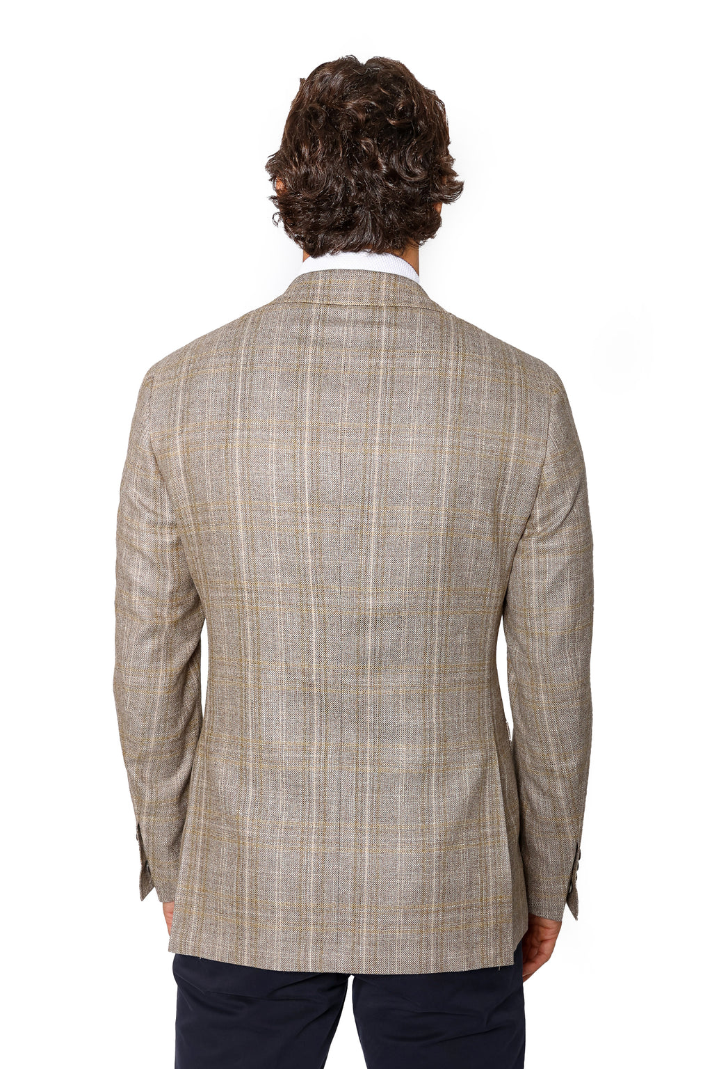 CANALI | Mustard Check Jacket | Golden Brown