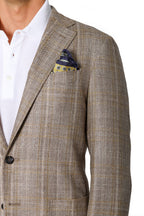 CANALI | Mustard Check Jacket | Golden Brown