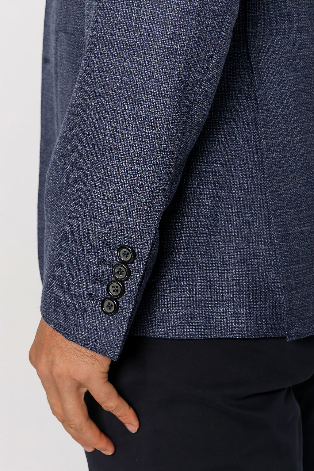 CANALI | Textured Jacket | Mid-Blue
