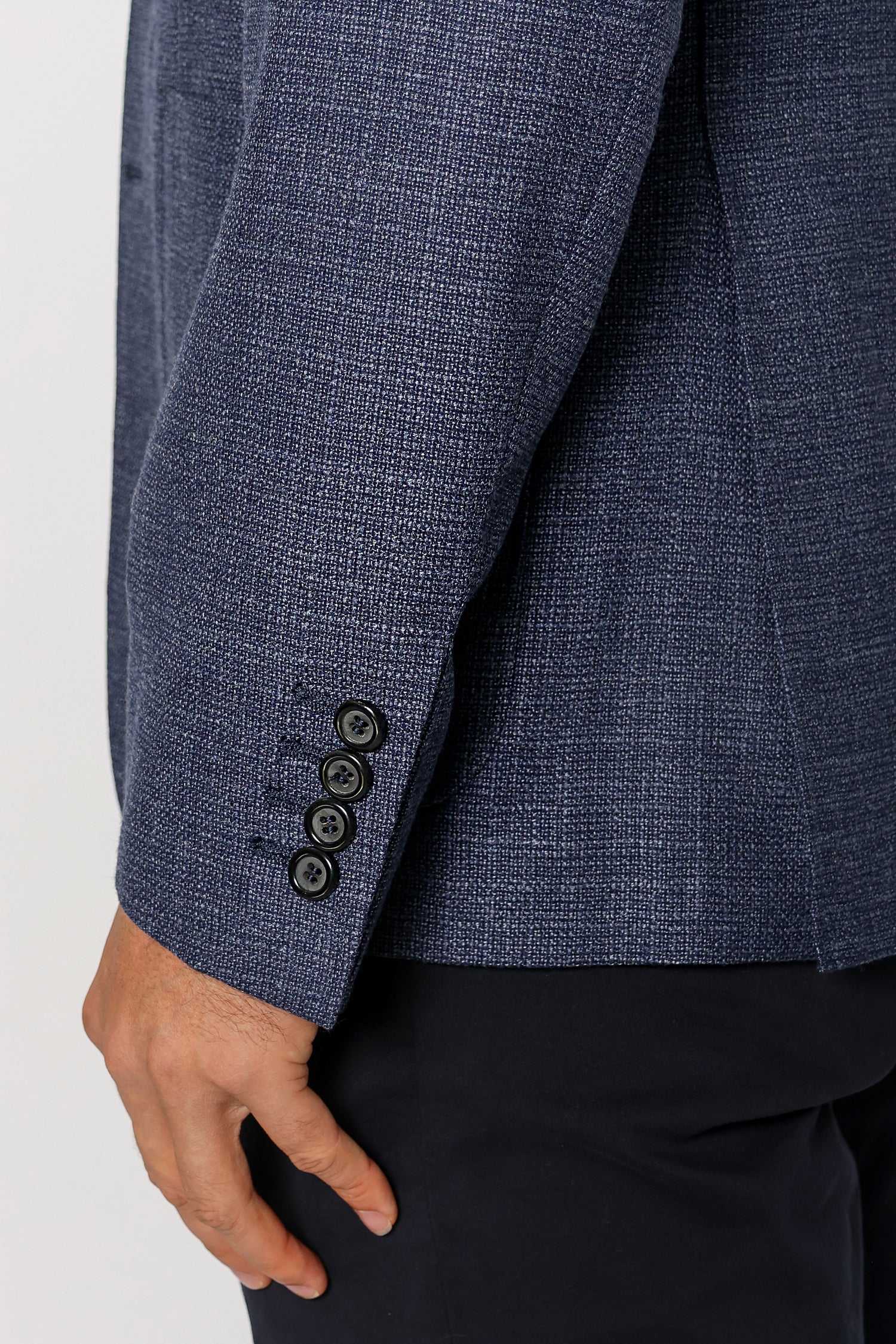 CANALI | Textured Jacket | Mid-Blue