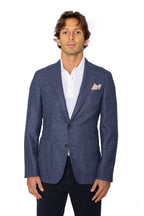 CANALI | Textured Jacket | Mid-Blue