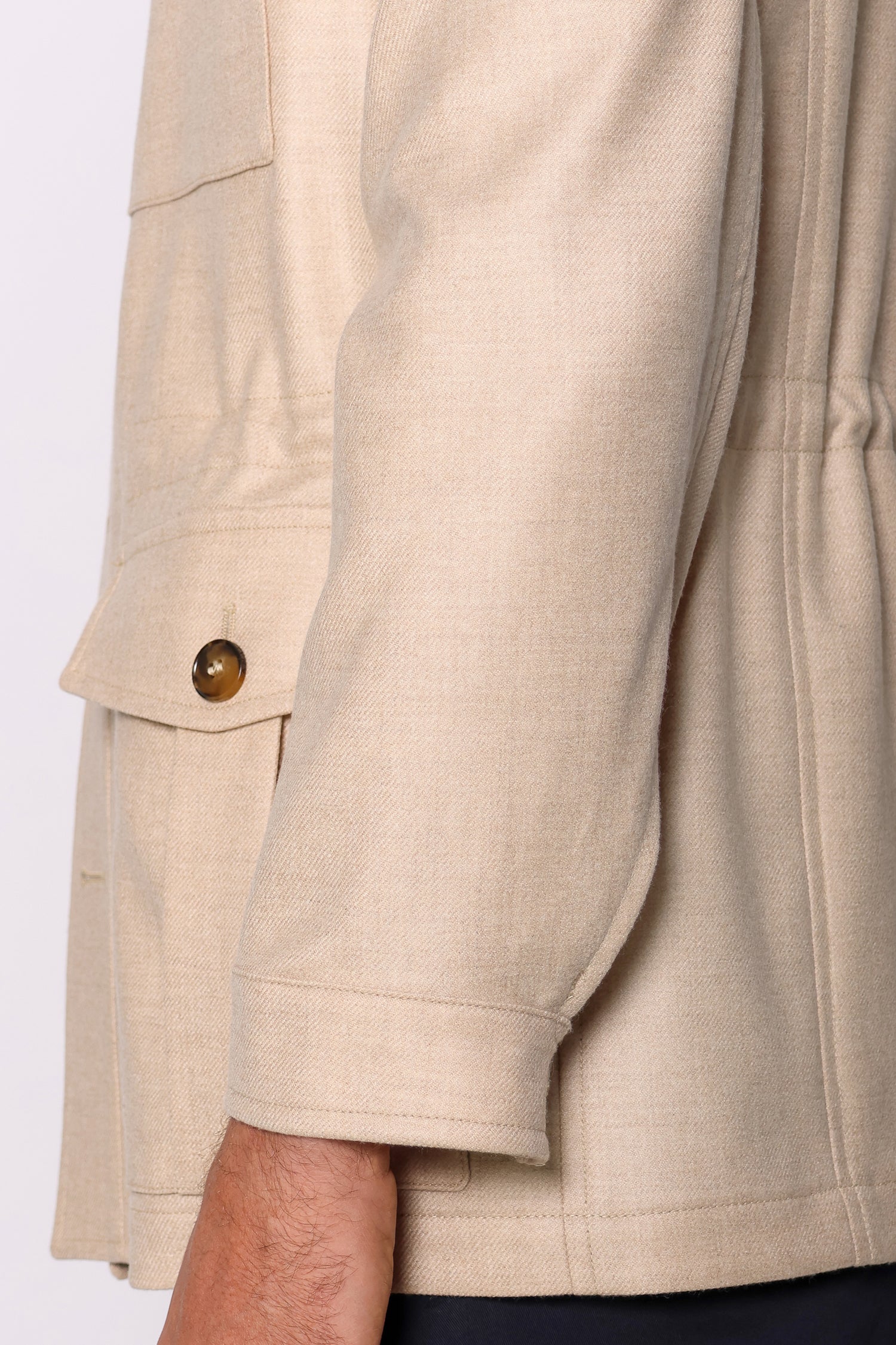 CANALI | Cashmere Safari Jacket | Beige