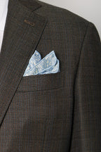 CANALI | Subtle Blue Check Jacket | Chocolate