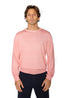 CANALI | Exclusive Wool-Silk Crew Neck Knit | Rose