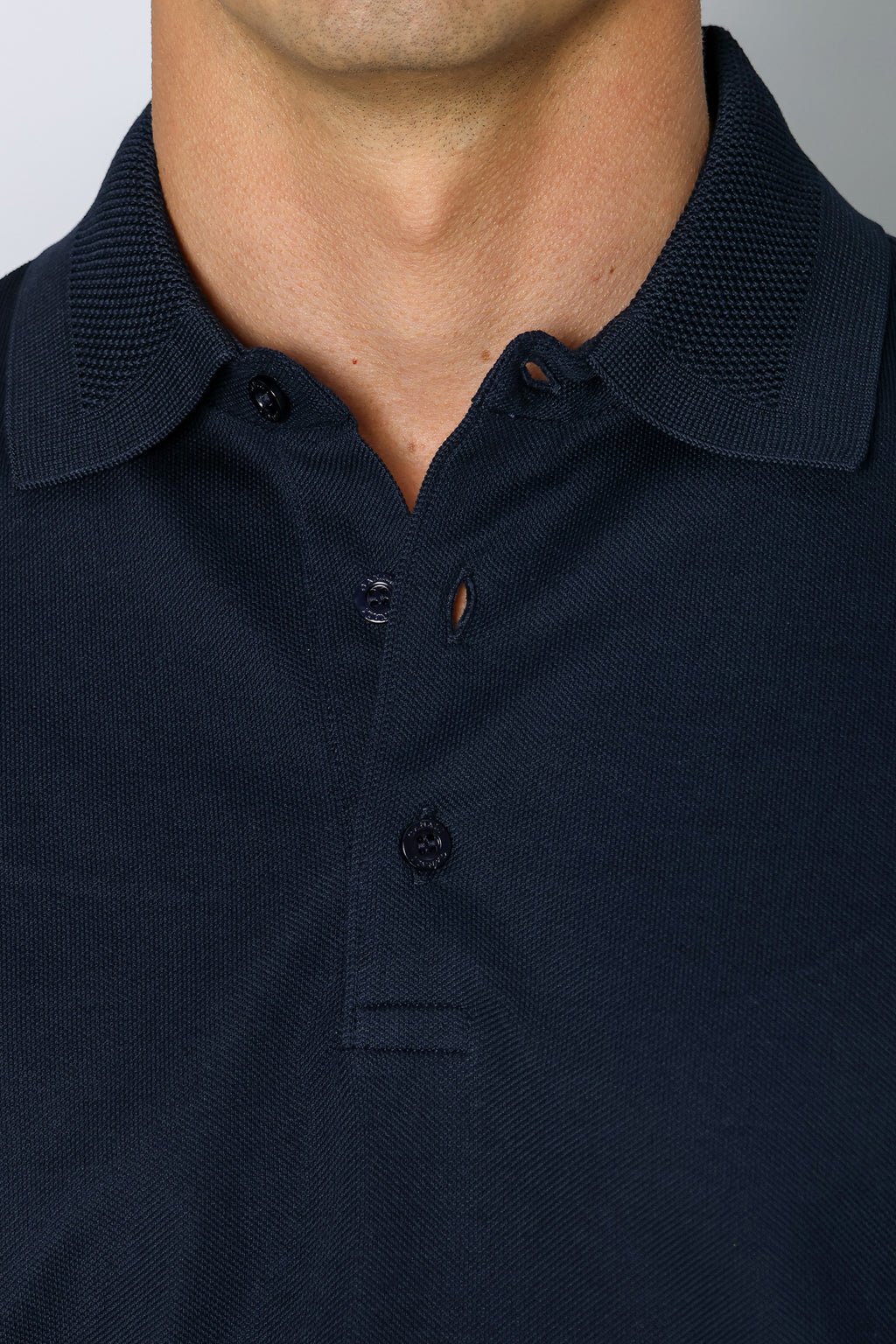 CANALI | 3-Button Polo | Navy