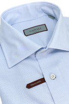 CANALI | Brick Pattern Shirt | Blue