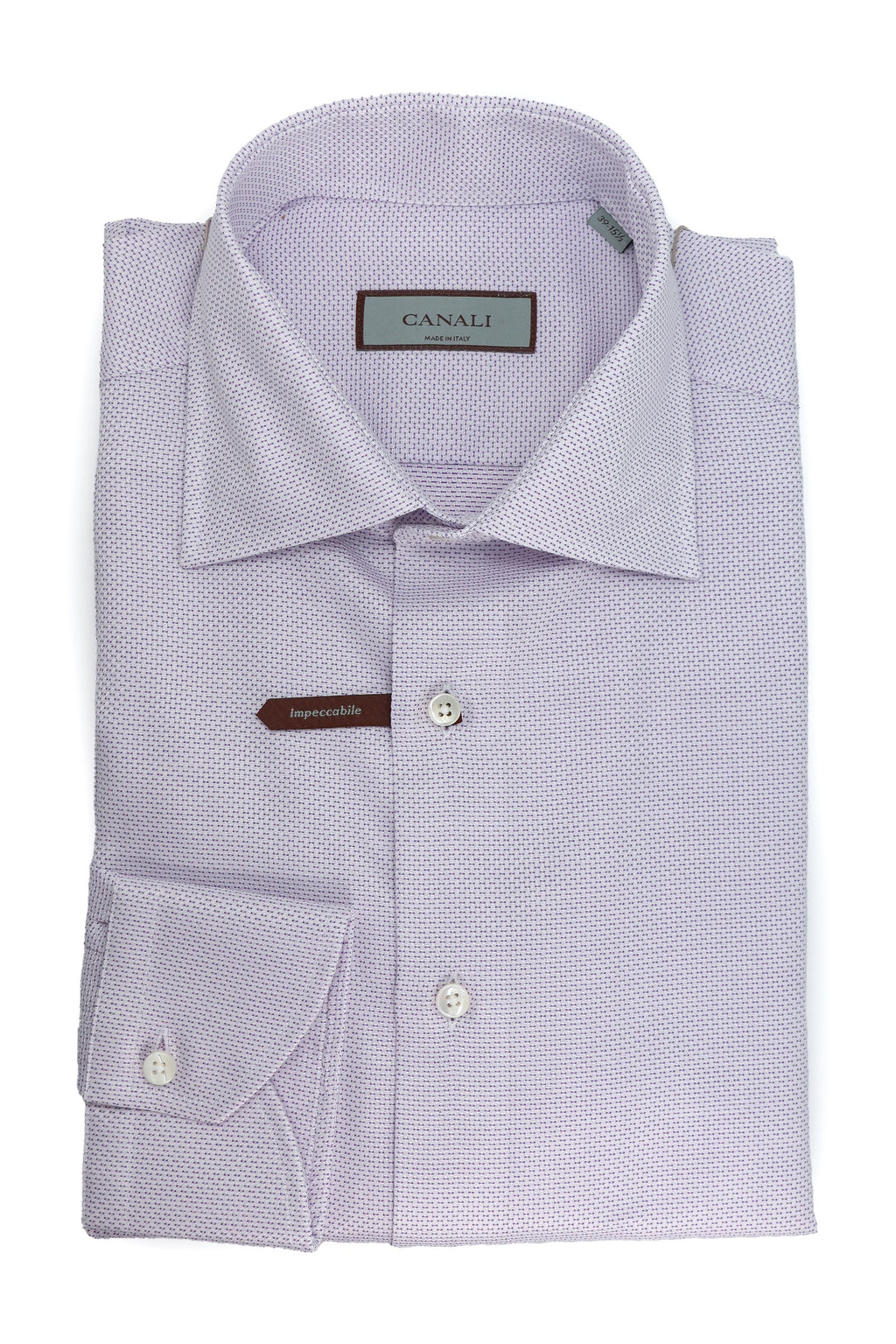 CANALI | Brick Pattern Shirt | Purple