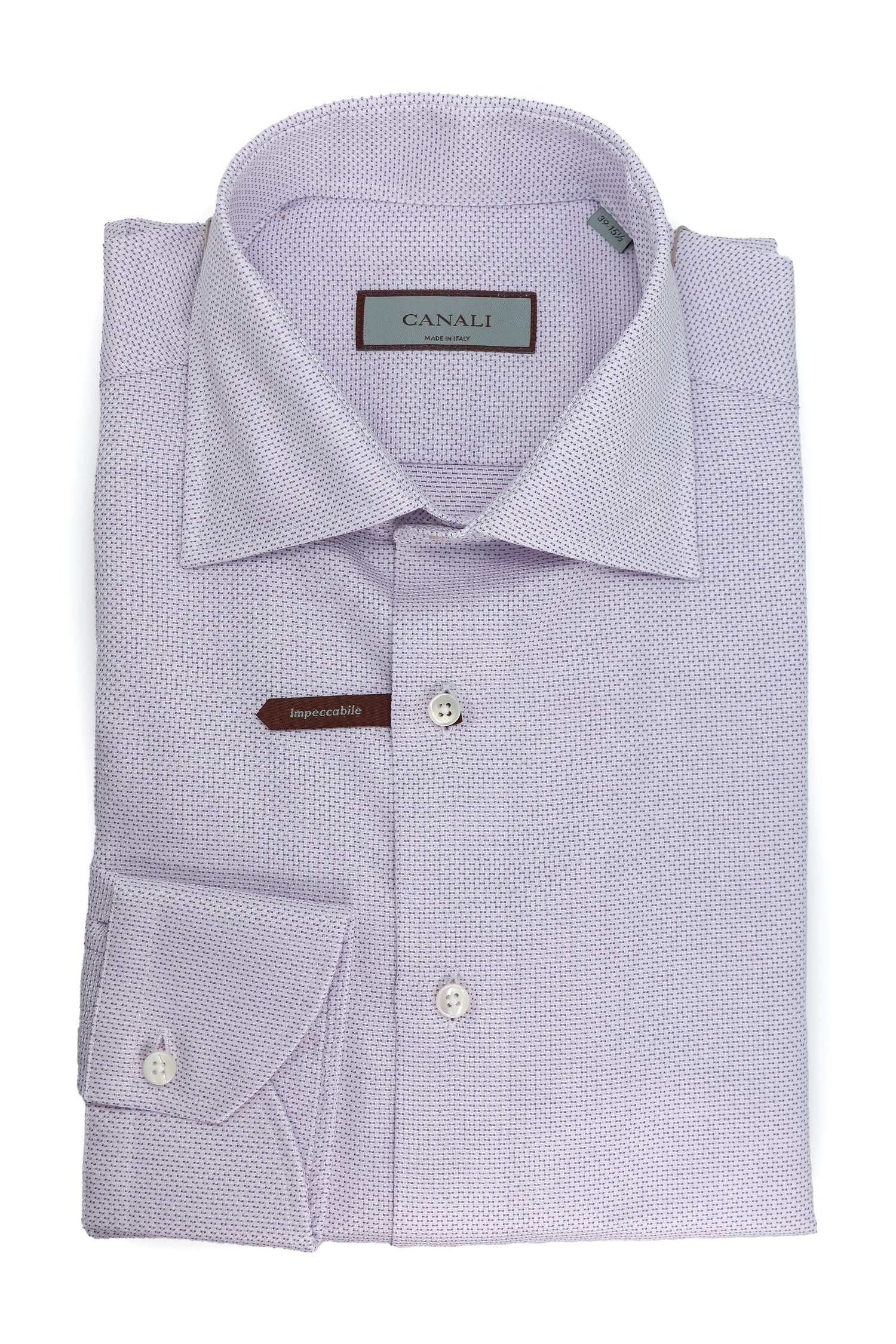 CANALI | Brick Pattern Shirt | Purple