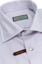 CANALI | Brick Pattern Shirt | Purple