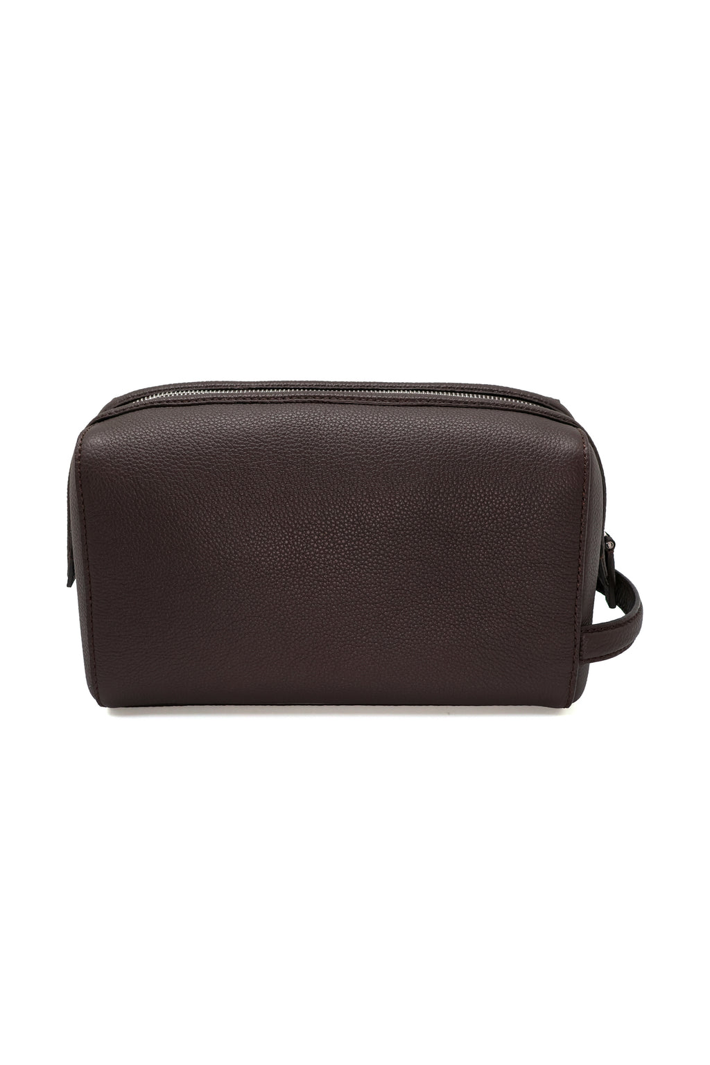 BRIONI | Leather Washbag | Dark Brown