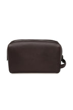 BRIONI | Leather Washbag | Dark Brown