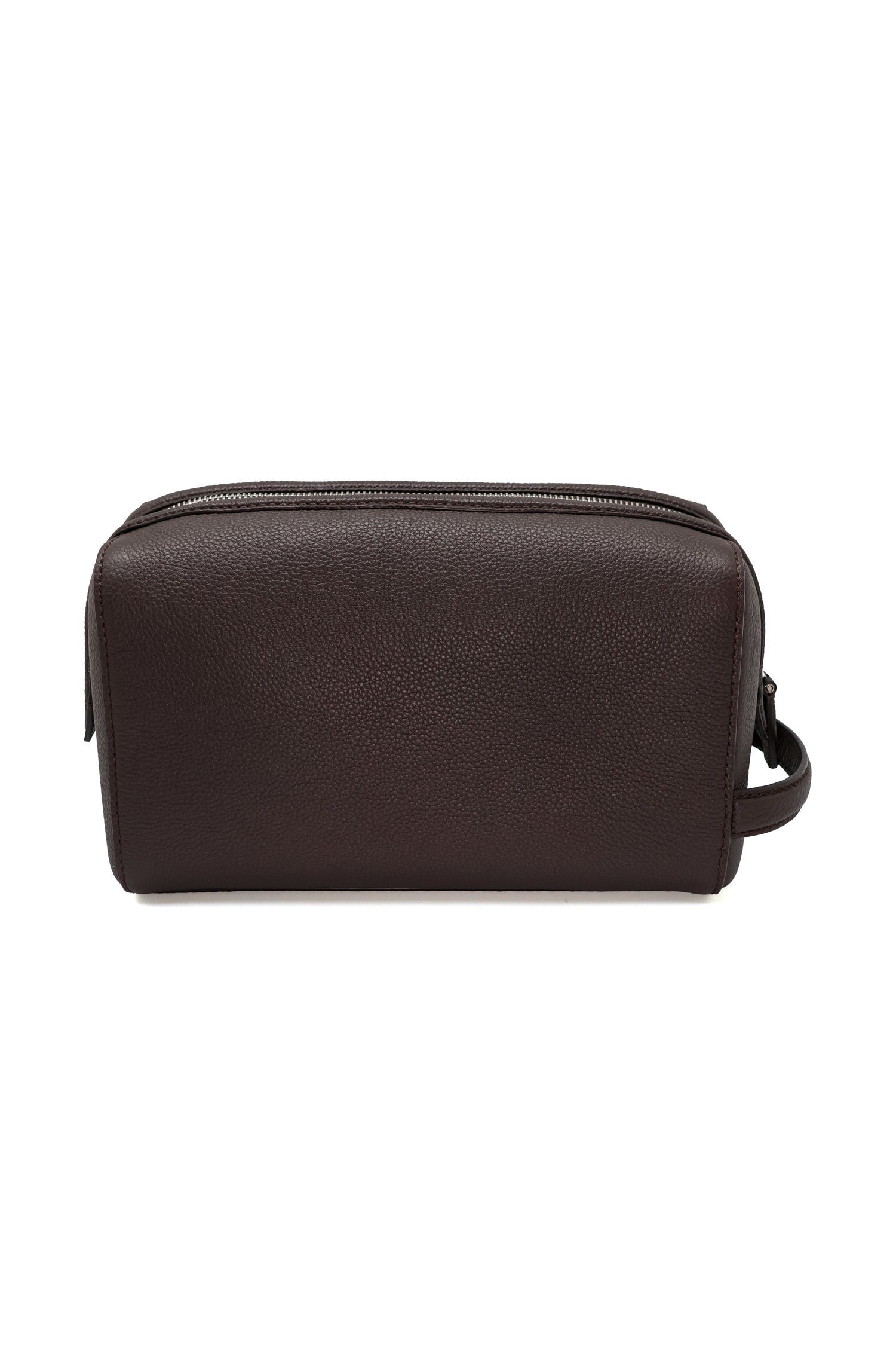 BRIONI | Leather Washbag | Dark Brown