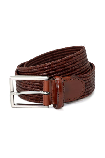 CANALI | Elasticated Two-Tone Belt | Brown