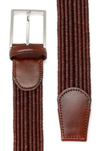 CANALI | Elasticated Two-Tone Belt | Brown