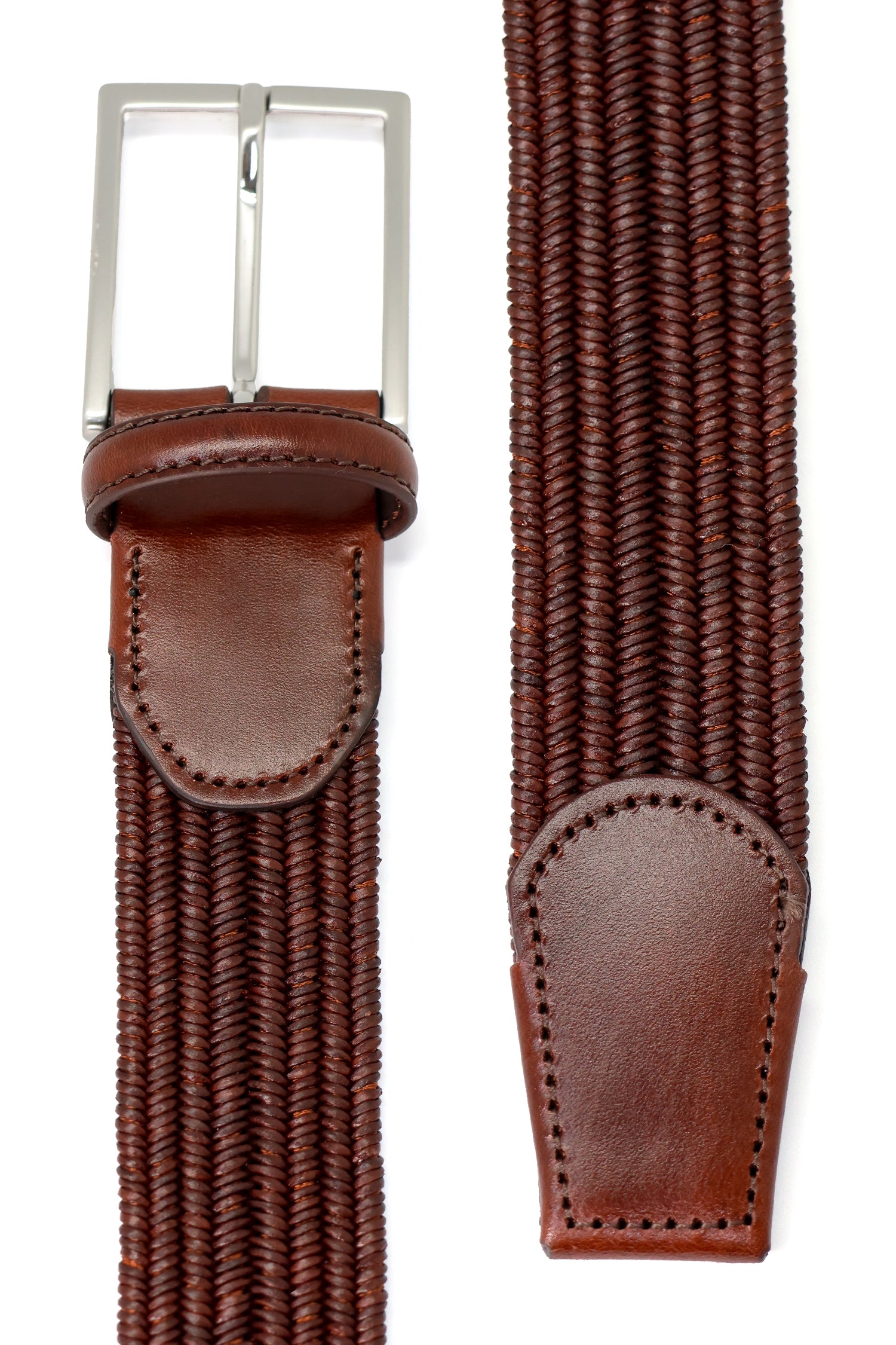 CANALI | Elasticated Two-Tone Belt | Brown