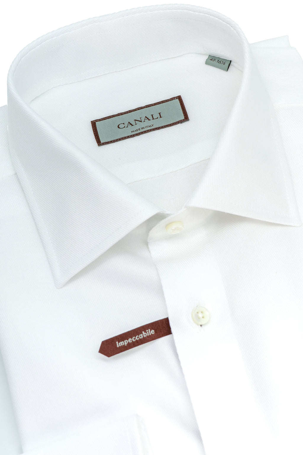 CANALI | Diamond-Twill Shirt | White