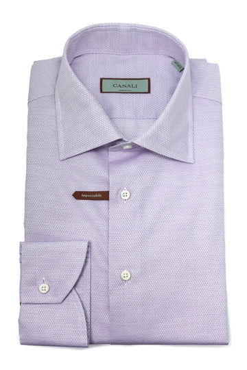CANALI | Neat Pattern Shirt | Lilac