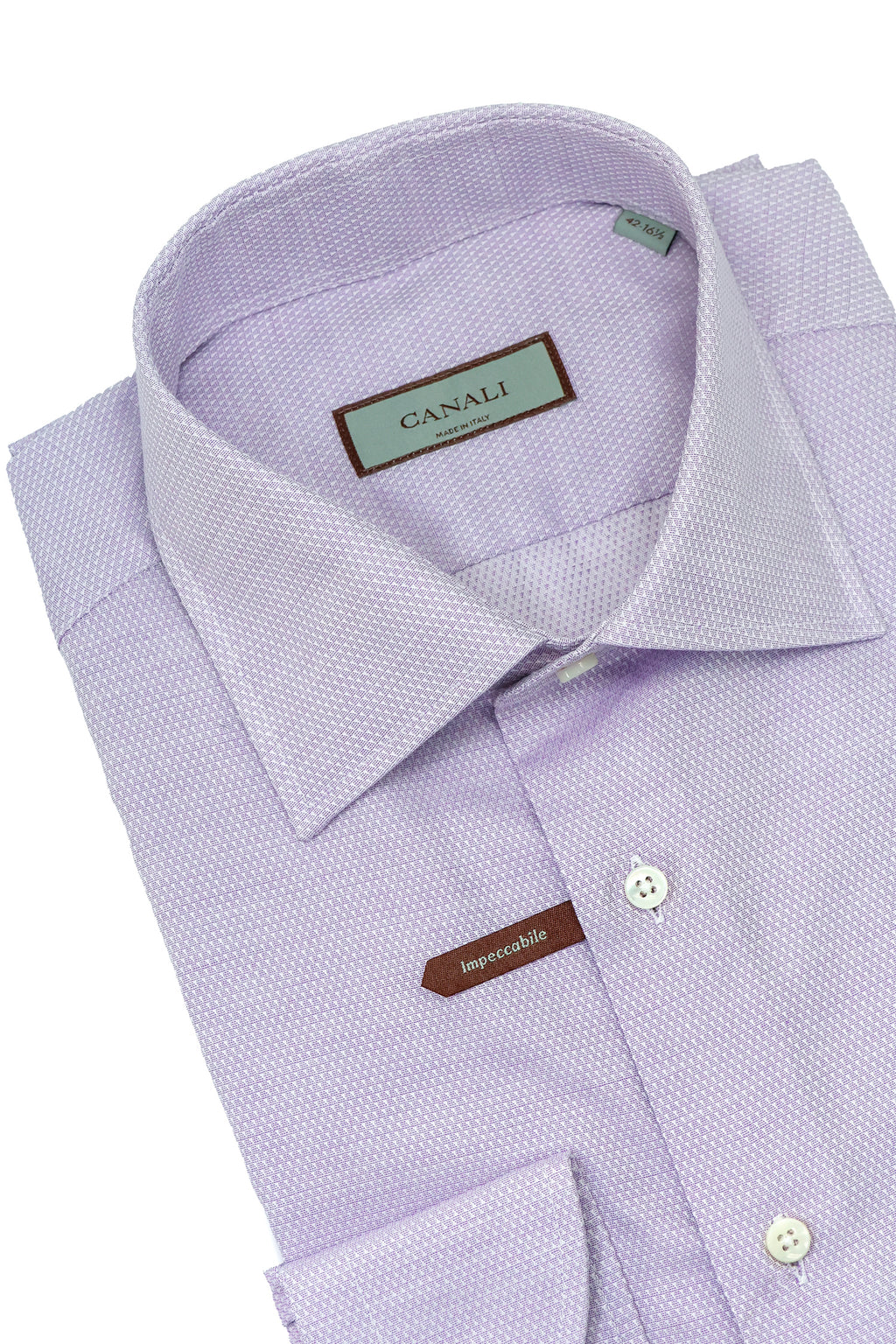 CANALI | Neat Pattern Shirt | Lilac
