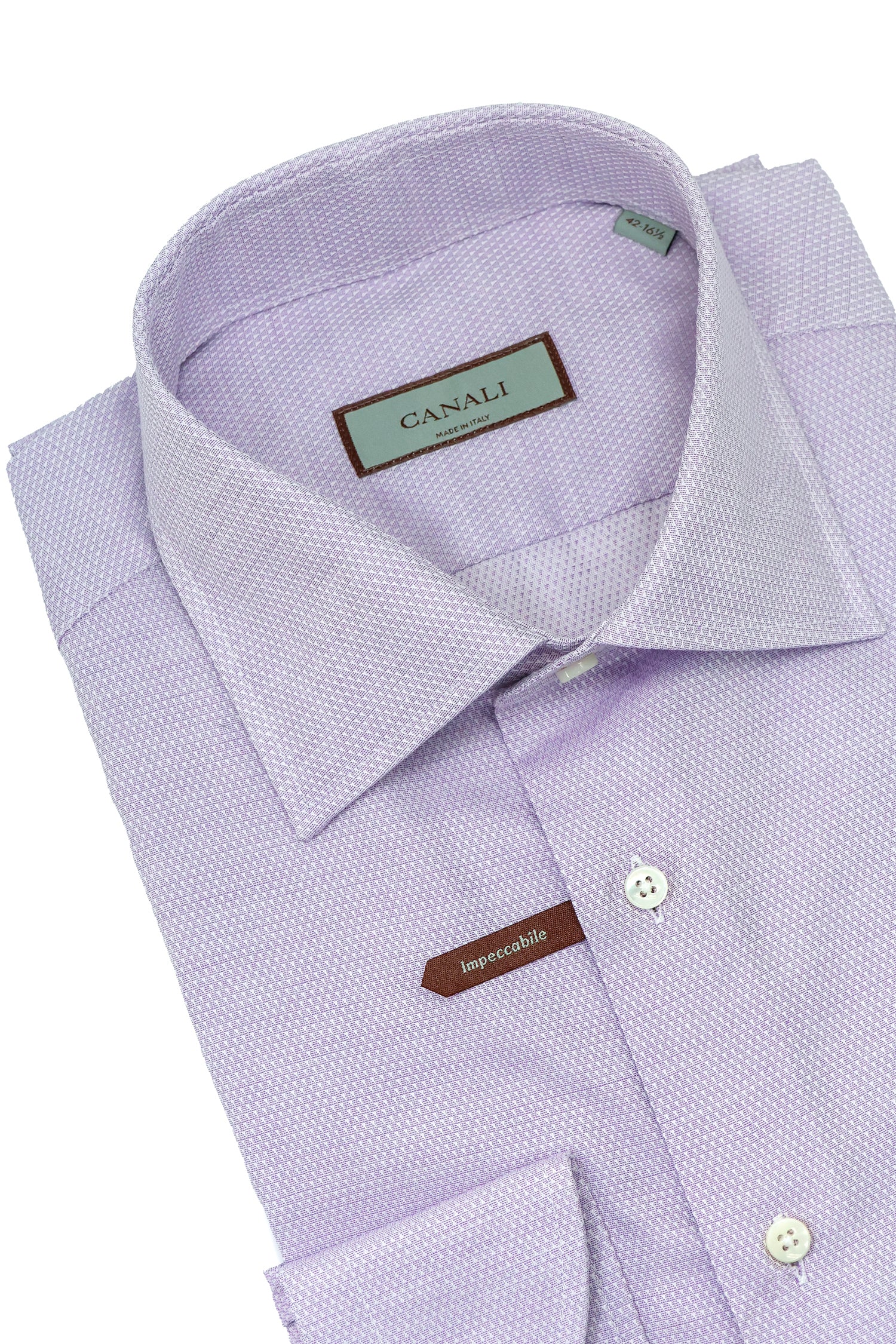 CANALI | Neat Pattern Shirt | Lilac