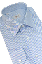 BRIONI | Clark Striped Shirt | Grey & White