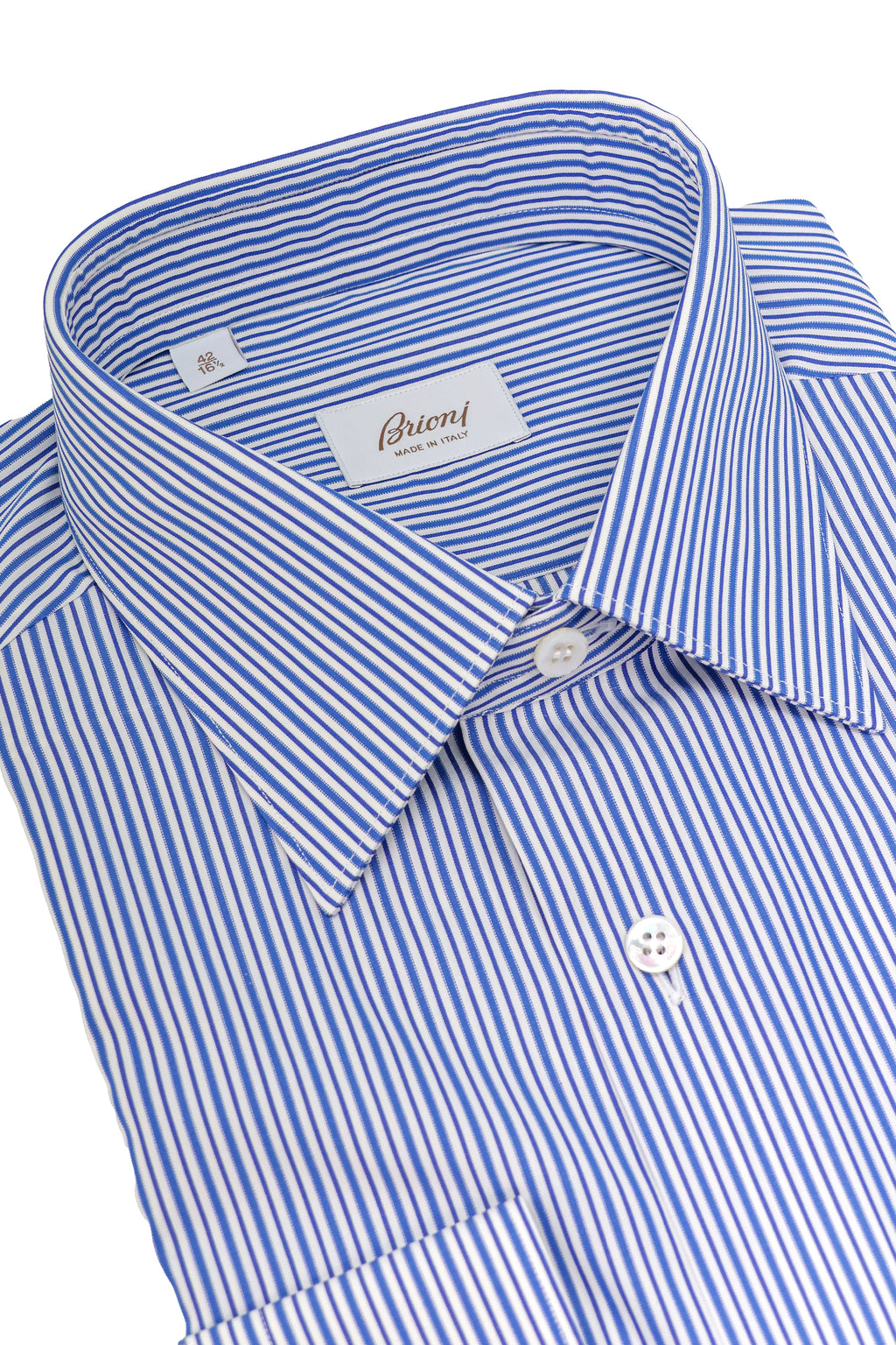 BRIONI | Clark Alternating Striped Shirt | Blue