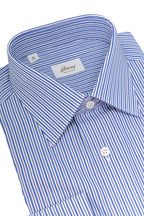 BRIONI | Clark Alternating Striped Shirt | Blue