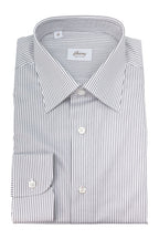 BRIONI | Clark Striped Shirt | Grey & White