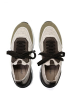 BRIONI | Elasticated Sneaker Leather Trims | Beige & Khaki