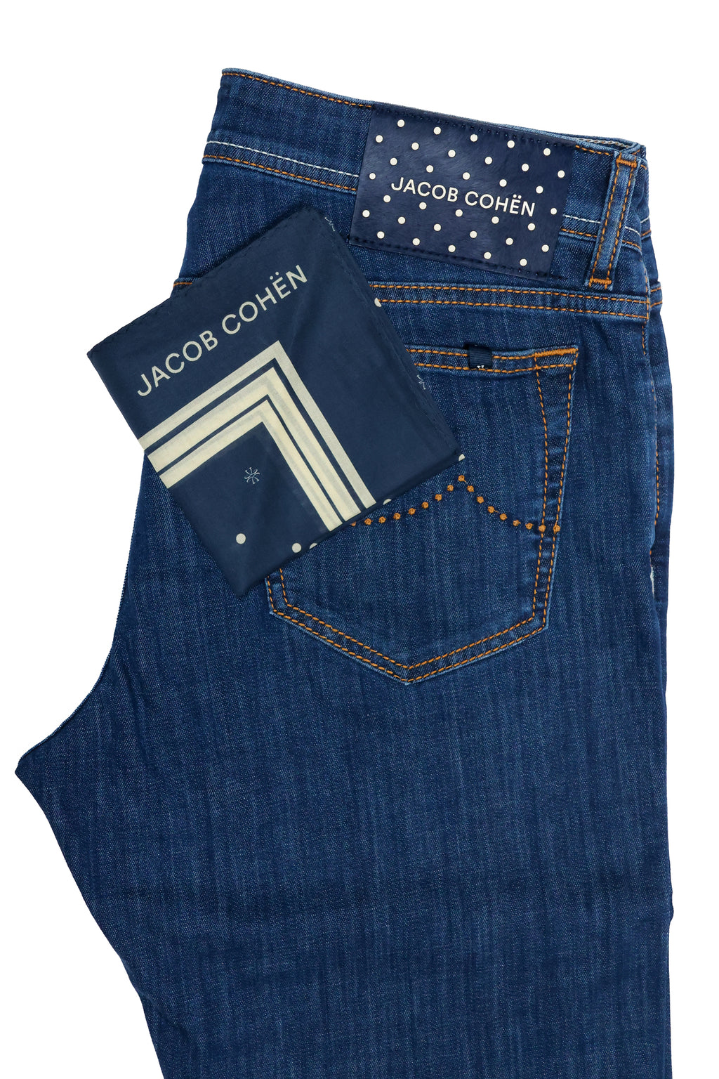 JACOB COHEN | Bard Jeans Spotty Patch | Dark Denim