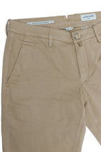 JACOB COHEN | Bobby Twill Cotton Trousers | Taupe