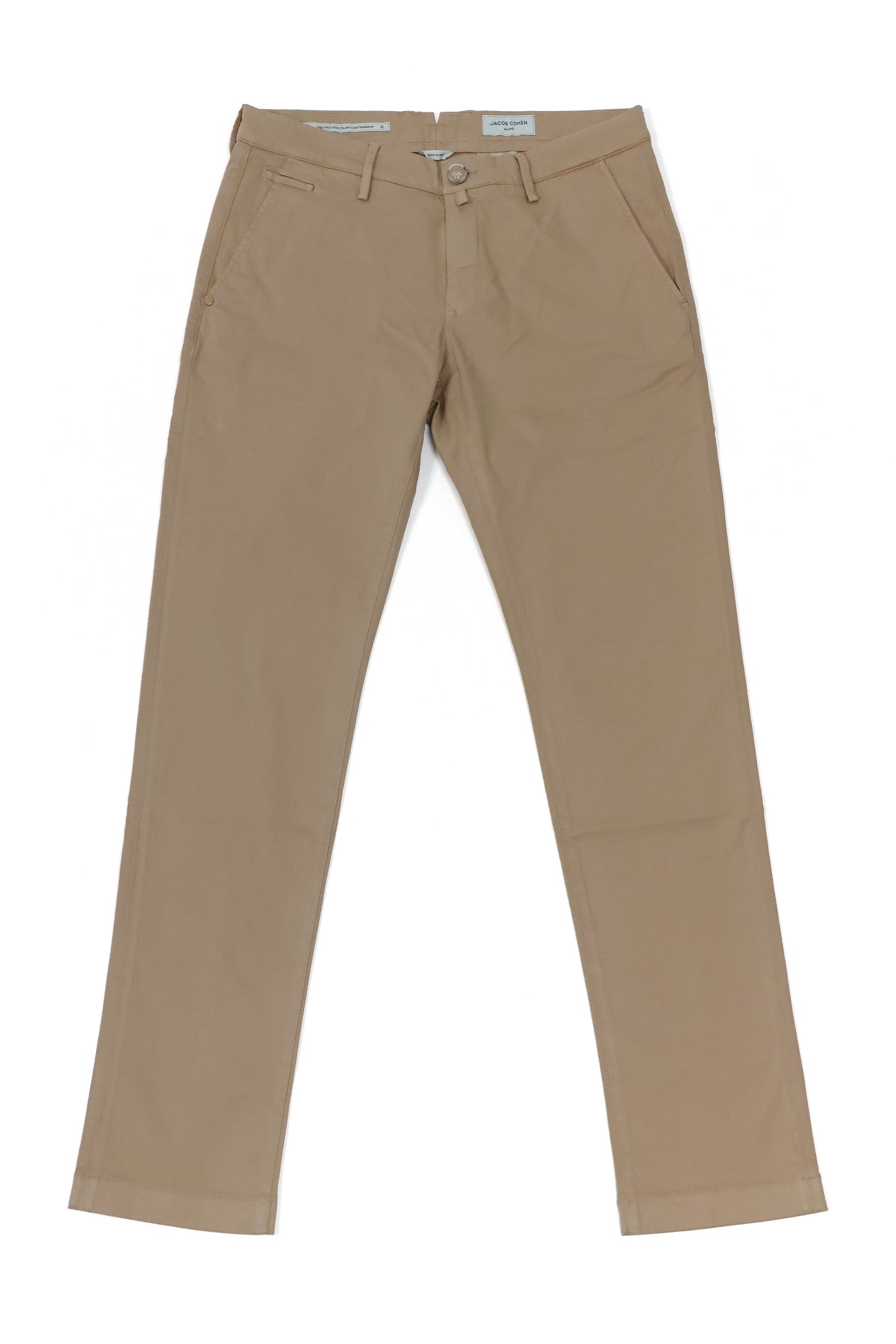 JACOB COHEN | Bobby Twill Cotton Trousers | Taupe