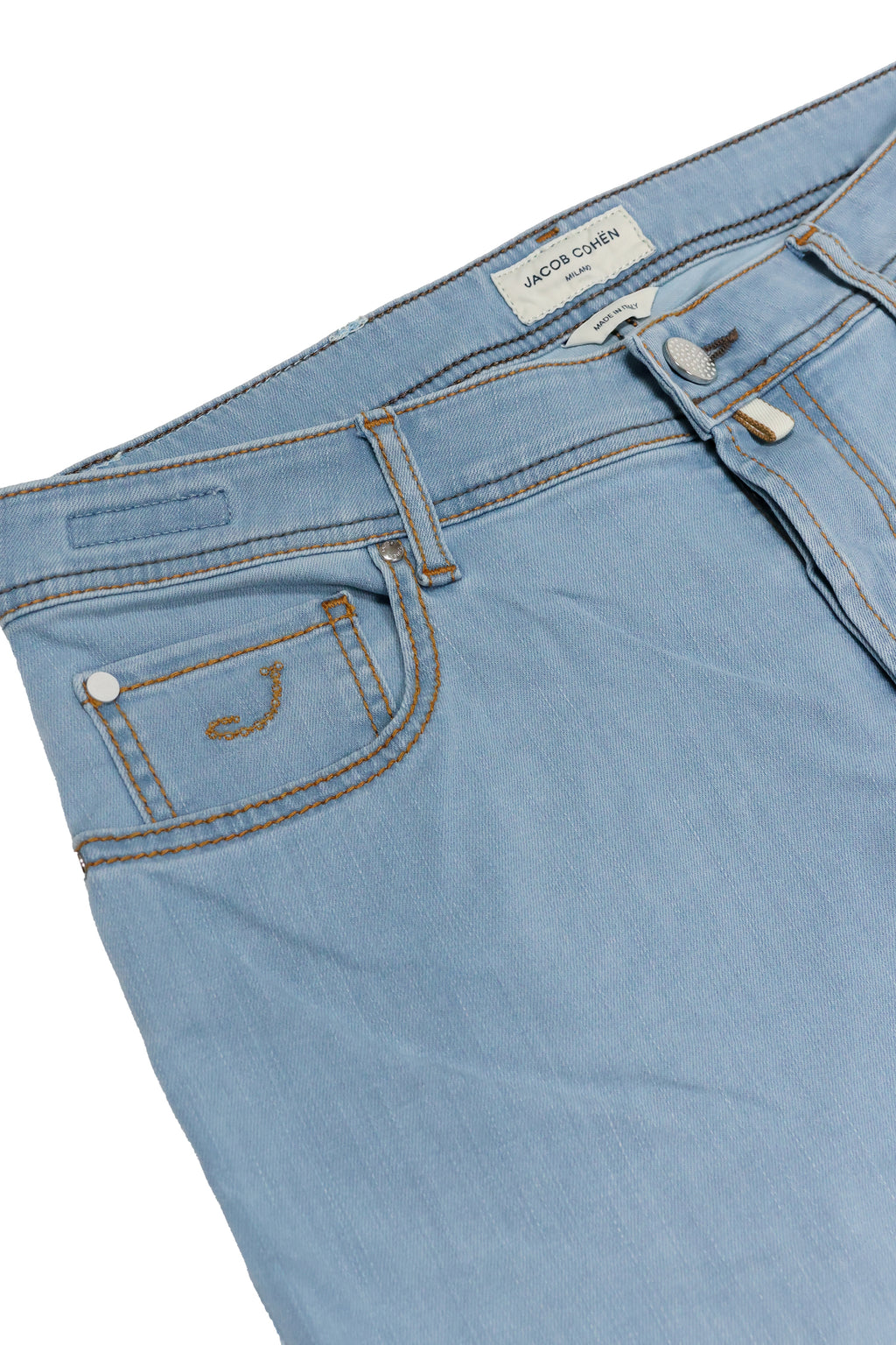 JACOB COHEN | Bard Jeans Spotty Patch | Pale Denim