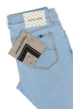 JACOB COHEN | Bard Jeans Spotty Patch | Pale Denim