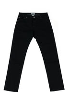 JACOB COHEN | Bard Twill Cotton Trousers | Black