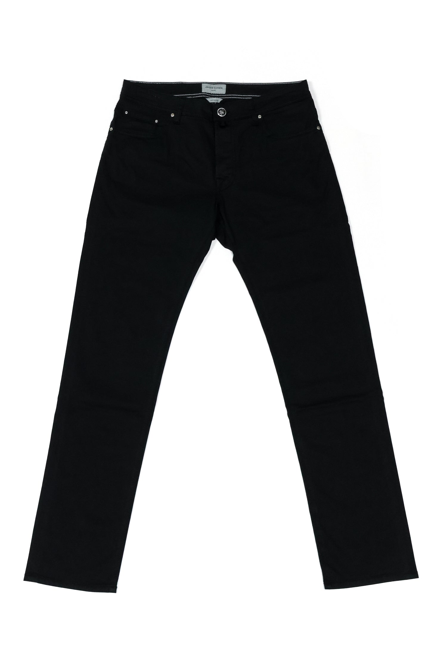 JACOB COHEN | Bard Twill Cotton Trousers | Black