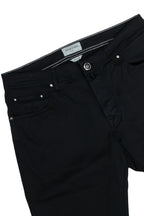 JACOB COHEN | Bard Twill Cotton Trousers | Black