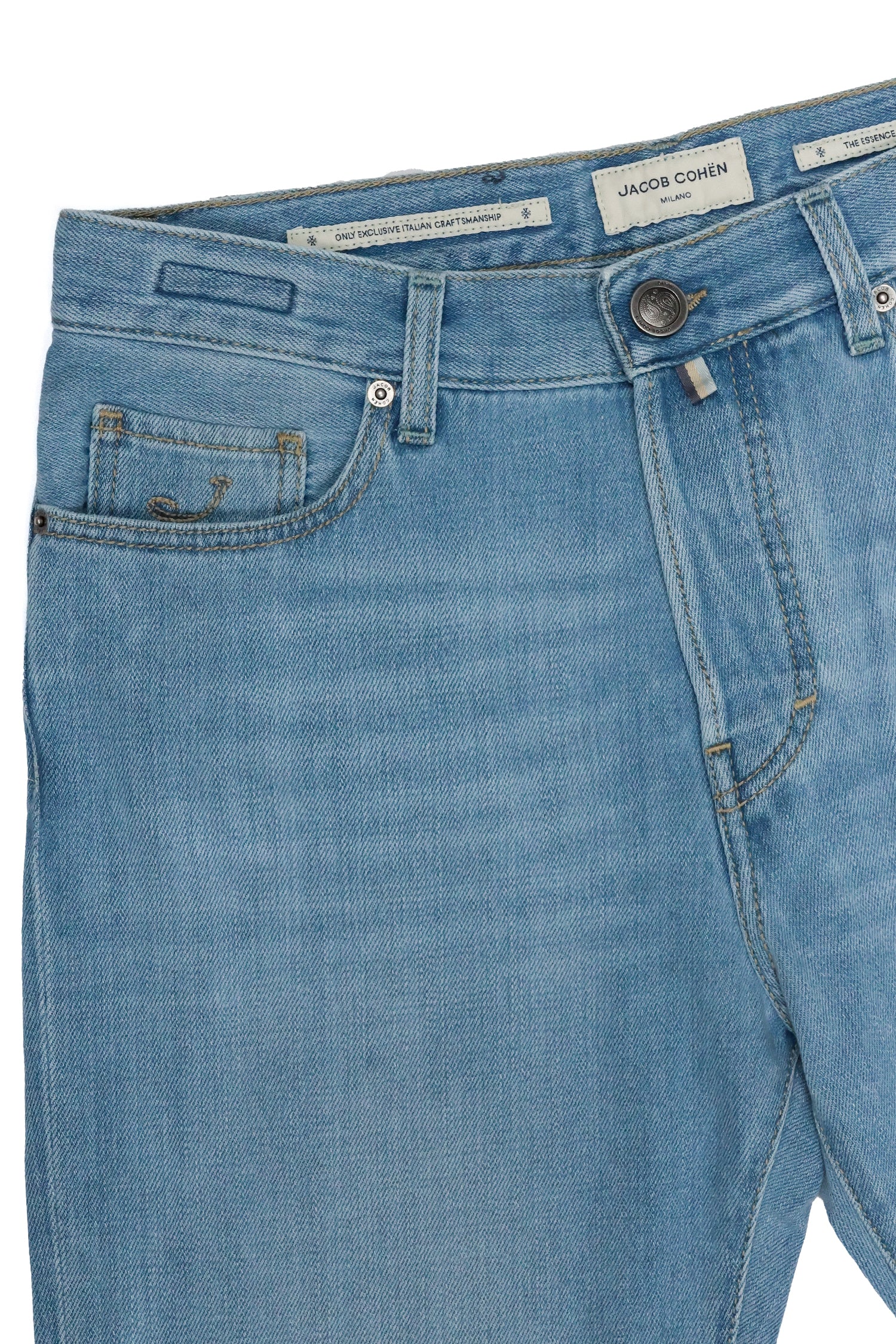 JACOB COHEN | Edo Regular Straight Jeans | Pale Denim