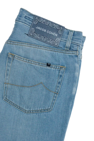 JACOB COHEN | Edo Regular Straight Jeans | Pale Denim