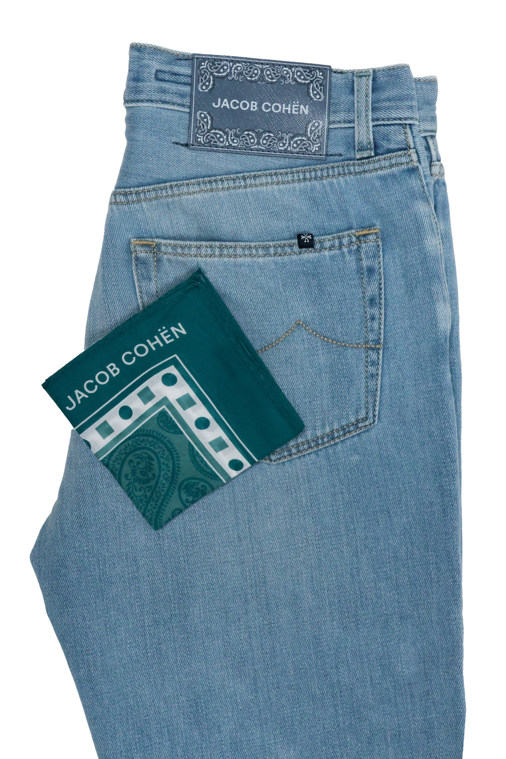 JACOB COHEN | Edo Regular Straight Jeans | Pale Denim